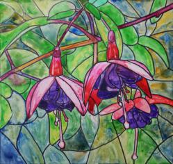 DollarPrincessFuchsiaStainedGlass-11x14-211011.jpg